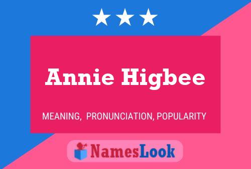 Annie Higbee Naam Poster