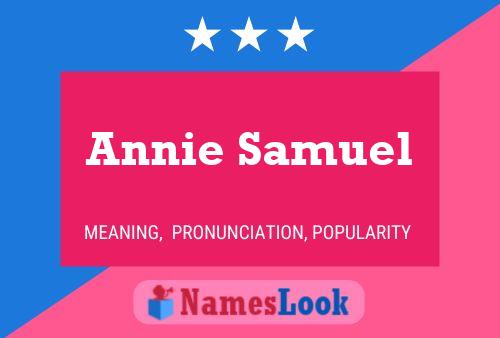 Annie Samuel Naam Poster