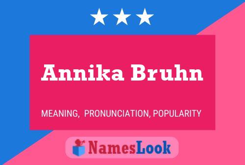 Annika Bruhn Naam Poster