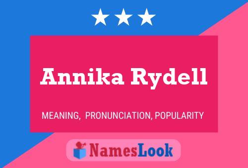 Annika Rydell Naam Poster