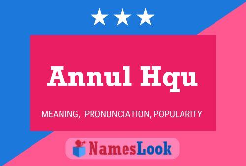 Annul Hqu Naam Poster