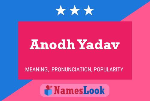 Anodh Yadav Naam Poster