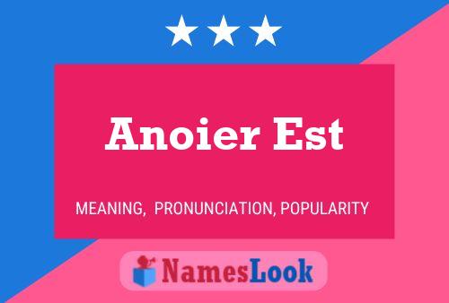 Anoier Est Naam Poster