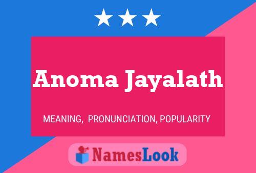 Anoma Jayalath Naam Poster