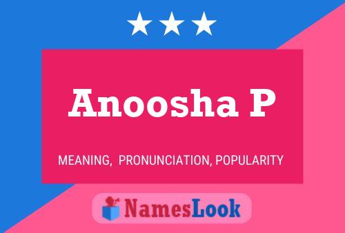 Anoosha P Naam Poster