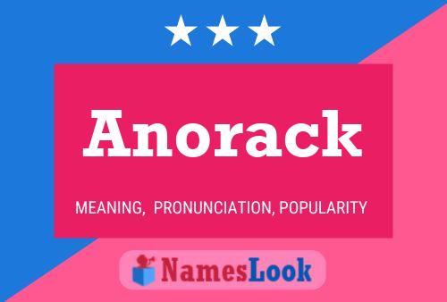 Anorack Naam Poster