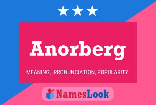 Anorberg Naam Poster