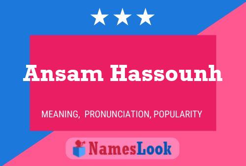 Ansam Hassounh Naam Poster