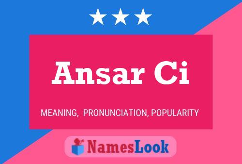 Ansar Ci Naam Poster