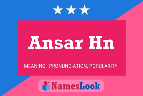 Ansar Hn Naam Poster