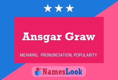 Ansgar Graw Naam Poster