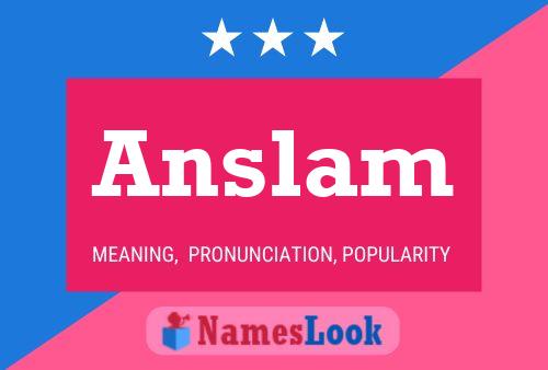 Anslam Naam Poster