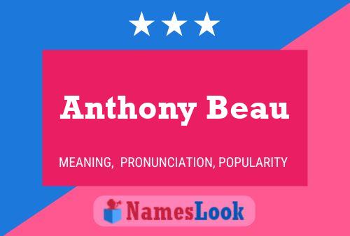 Anthony Beau Naam Poster