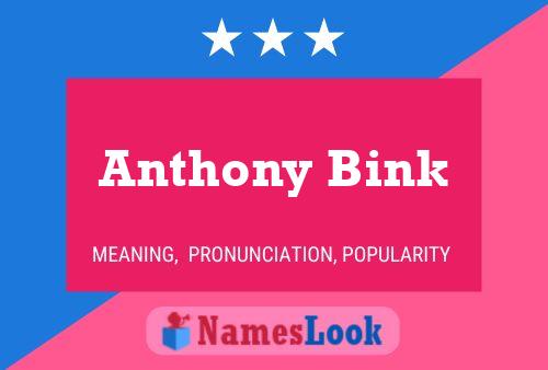 Anthony Bink Naam Poster