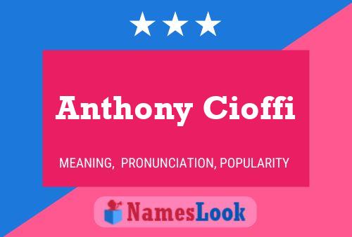 Anthony Cioffi Naam Poster