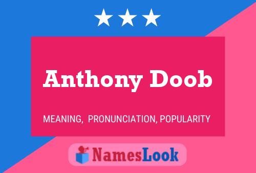 Anthony Doob Naam Poster