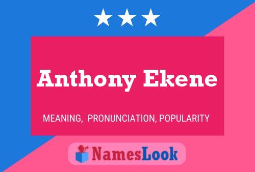 Anthony Ekene Naam Poster