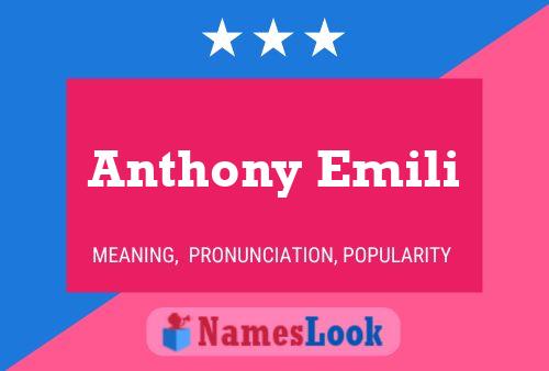 Anthony Emili Naam Poster