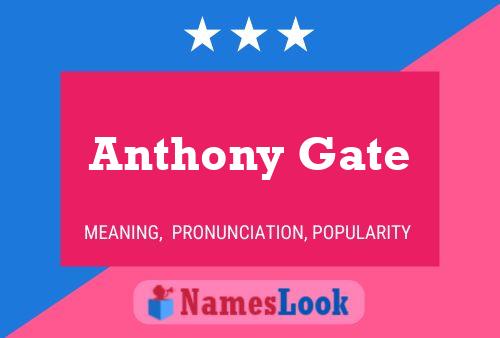 Anthony Gate Naam Poster