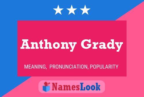 Anthony Grady Naam Poster