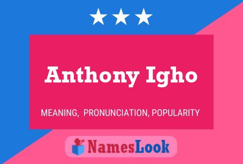 Anthony Igho Naam Poster