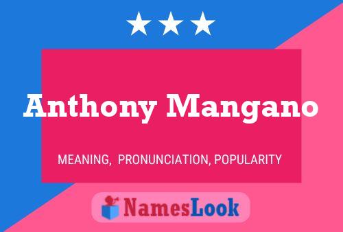 Anthony Mangano Naam Poster