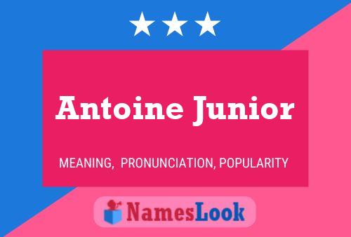 Antoine Junior Naam Poster