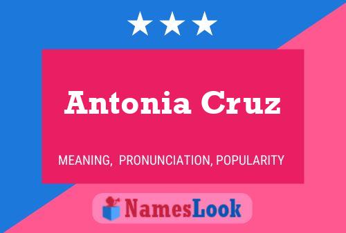 Antonia Cruz Naam Poster