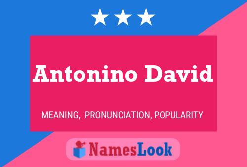 Antonino David Naam Poster