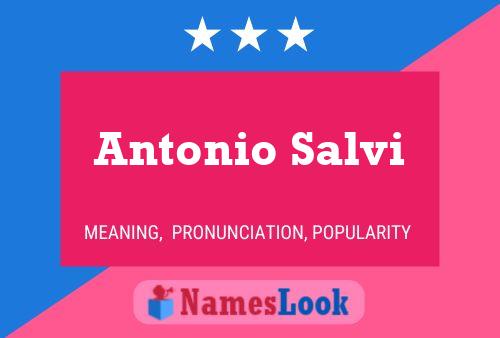 Antonio Salvi Naam Poster