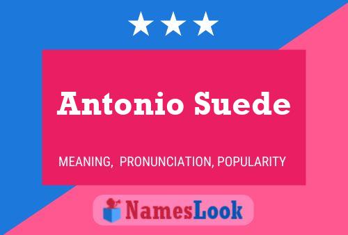 Antonio Suede Naam Poster