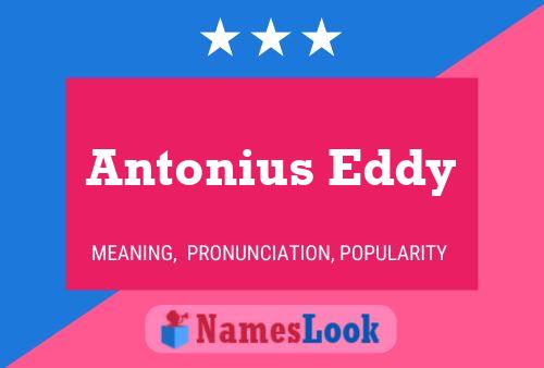 Antonius Eddy Naam Poster