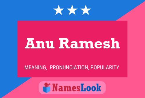 Anu Ramesh Naam Poster