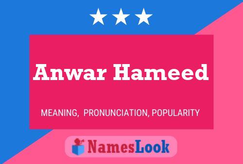 Anwar Hameed Naam Poster