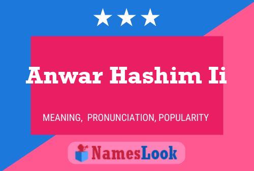 Anwar Hashim Ii Naam Poster