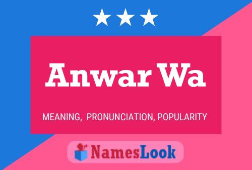 Anwar Wa Naam Poster