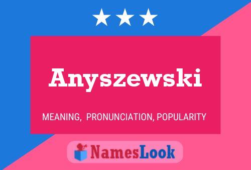 Anyszewski Naam Poster