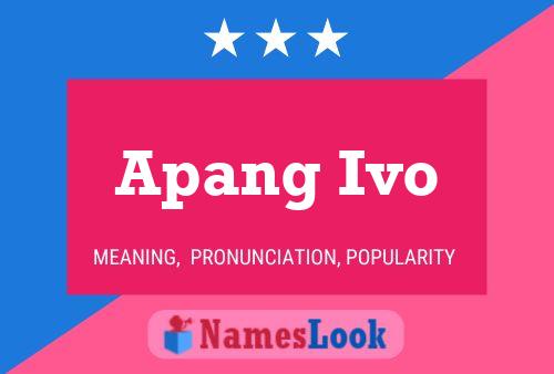 Apang Ivo Naam Poster