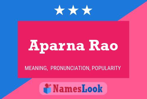 Aparna Rao Naam Poster