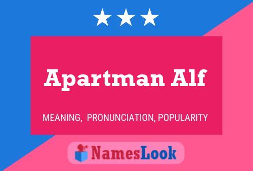 Apartman Alf Naam Poster