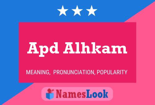 Apd Alhkam Naam Poster