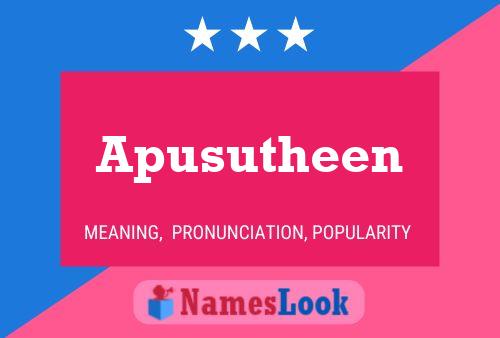 Apusutheen Naam Poster