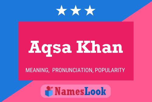 Aqsa Khan Naam Poster