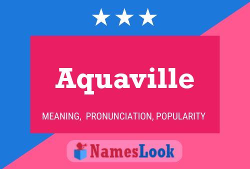 Aquaville Naam Poster