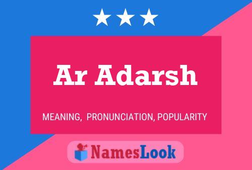 Ar Adarsh Naam Poster