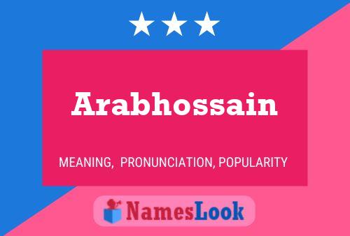 Arabhossain Naam Poster