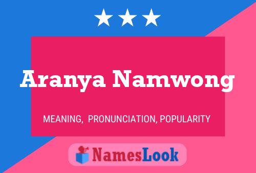 Aranya Namwong Naam Poster