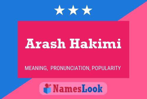 Arash Hakimi Naam Poster