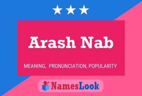 Arash Nab Naam Poster