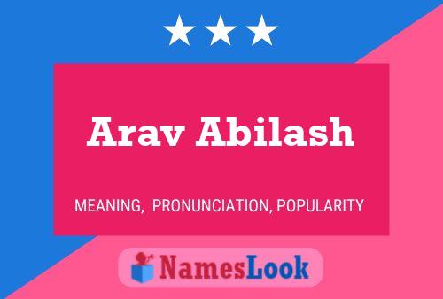 Arav Abilash Naam Poster